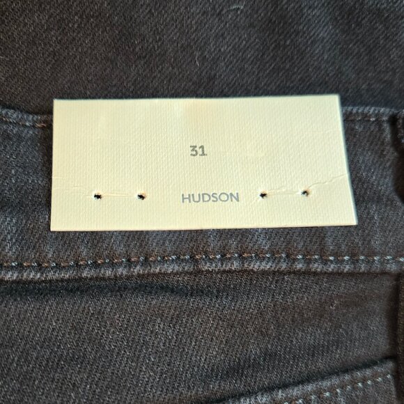 HUDSON Nico Mid-Rise Super Skinny Jean Sz 31 Black - Picture 12 of 14